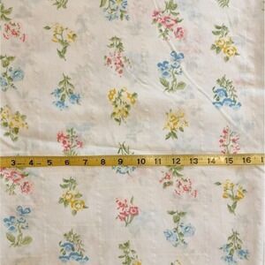 Vintage Twin Sized Fitted Sheet Bright floral Sears perma prest